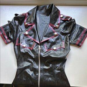 Latex fetish goth Cathouse Clothing dress XS